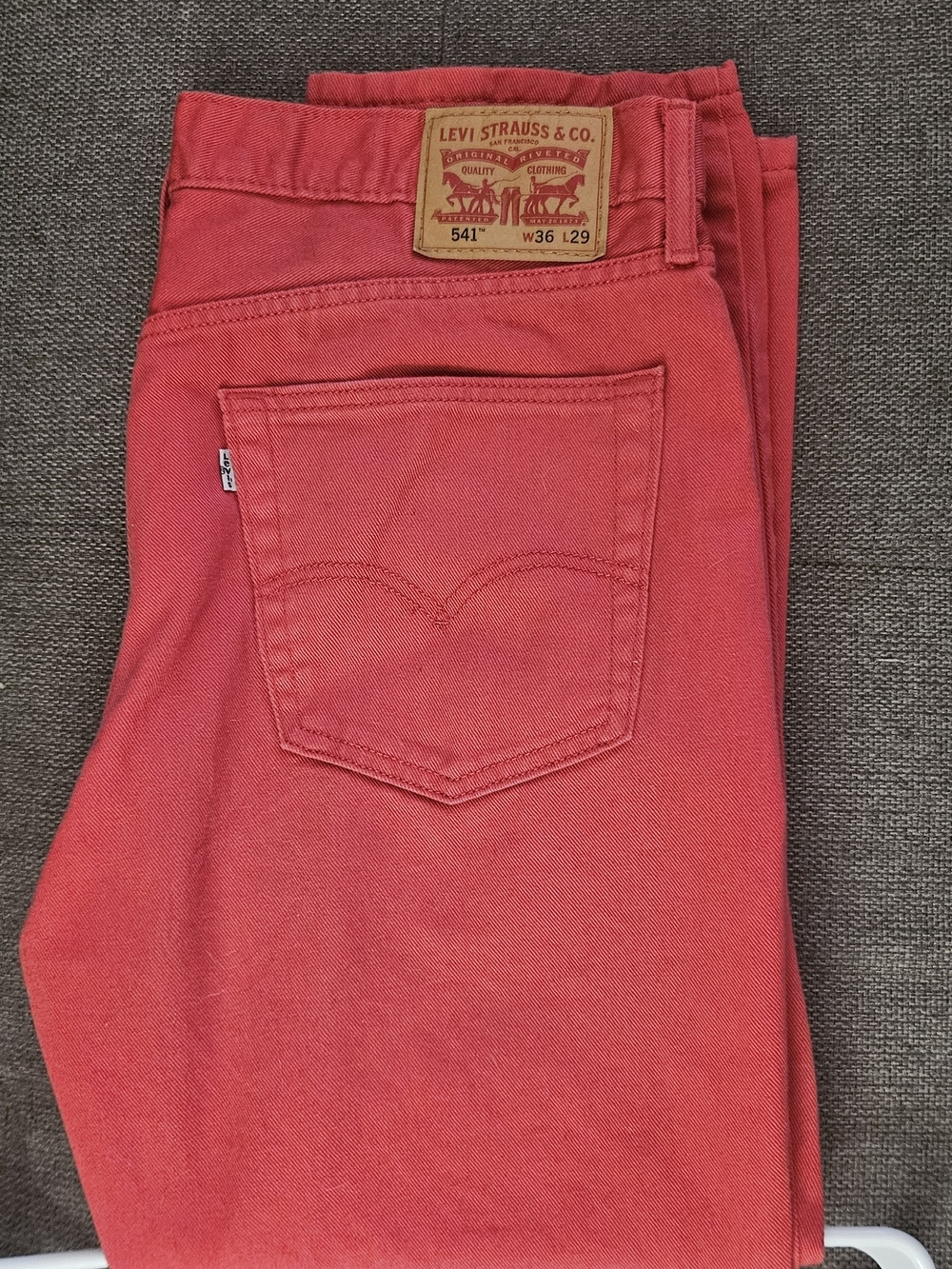 Levi's 541 Straight Jeans in Coral Red